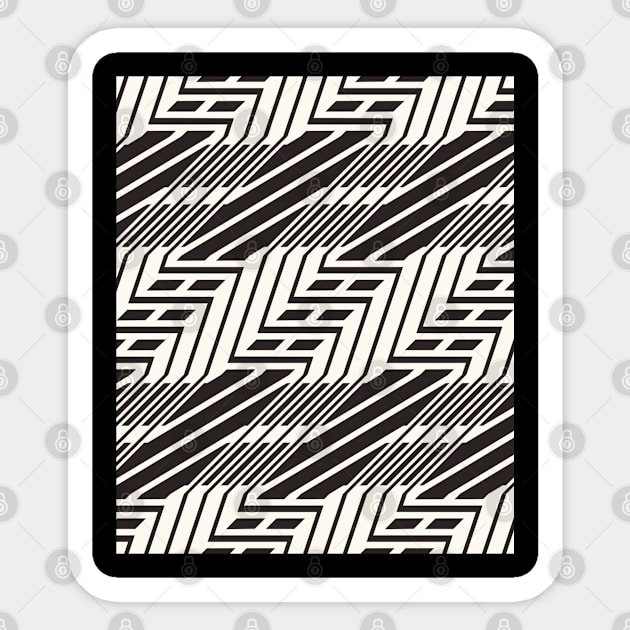 Razzle Dazzle Camouflage Sticker by CeliniArt